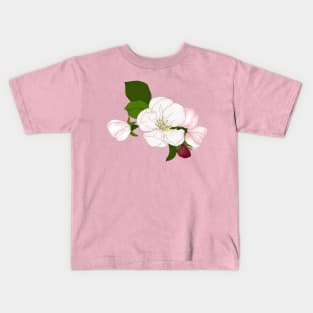 Apple blossom. Time for love and romance. Kids T-Shirt